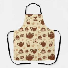 Kaffe mönster Apron