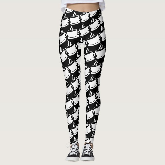 Kaffe Mönster Leggings (Framsida)