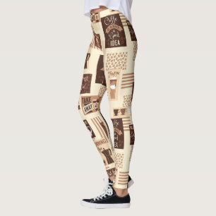 Kaffe Mönster Leggings