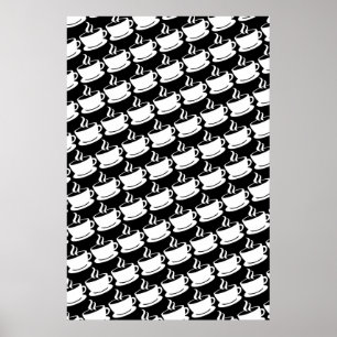 Kaffe Mönster Poster
