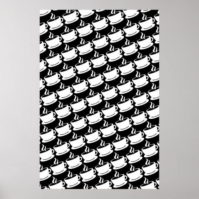 Kaffe Mönster Poster (Framsidan)