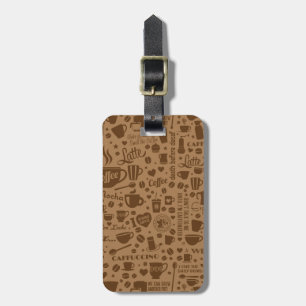 Kaffe Mönster Square Bagagebricka