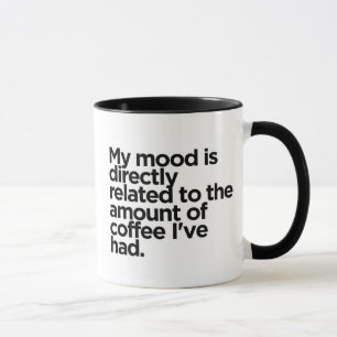 Kaffe = Mood Booster Mugg - Funny Coffee Älskare