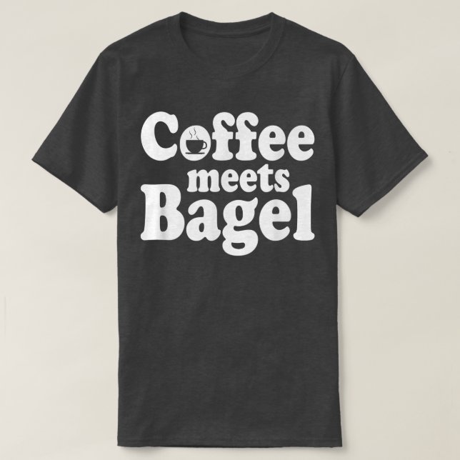 Kaffe möter Bagel T Shirt (Design framsida)