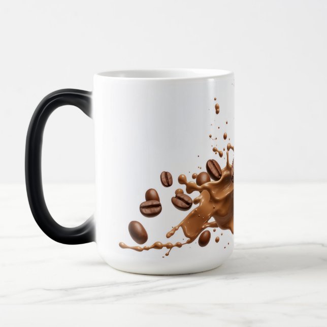Kaffe Mug för Kaffeaddict Magisk Mugg (Vänster)