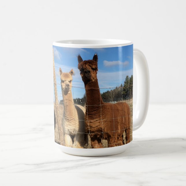 Kaffe Mugg - Alpacas Phaethon, Korn & Marvin (Framsida höger)