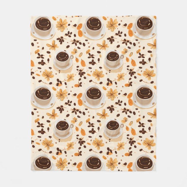 Kaffe Mugg & Bean Fleece Blanket (Framsidan)