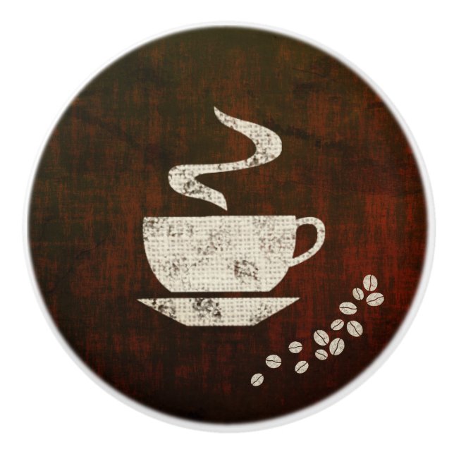 Kaffe Mugg & Beans R - Knob Knopp (Framsidan)