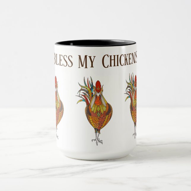Kaffe Mugg-Bless My Chickens Mugg (Center)