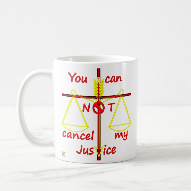 kaffe mugg ’CANCEL JUSTICE’ (Vänster)