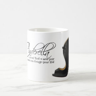 Kaffe Mugg Cinderella Black Shoes Citote Tea Kopp