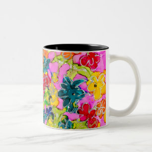 Kaffe-Mugg "du gör mig Lycklig"-ledighet Två-Tonad Mugg