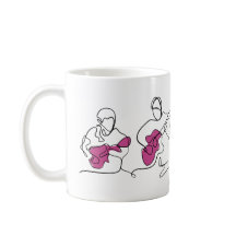 Kaffe Mugg för akustiska gitarrer - konst