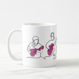 Kaffe Mugg för akustiska gitarrer - konst