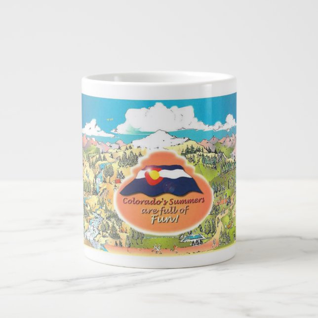 Kaffe mugg för att få din dag Underbarare! Jumbo Mugg (Framsidan)