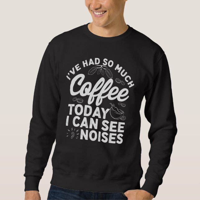 Kaffe Mugg för kaffedrycker i Barista Lång Ärmad Tröja (Framsida)