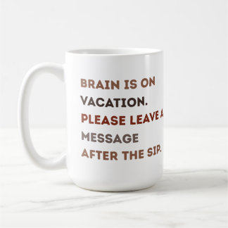 Kaffe mugg för tired Mornings-Mental Health Breake