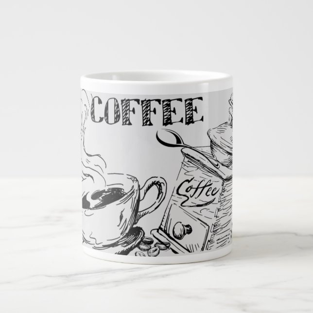 Kaffe mugg för varje dag jumbo mugg (Framsidan)