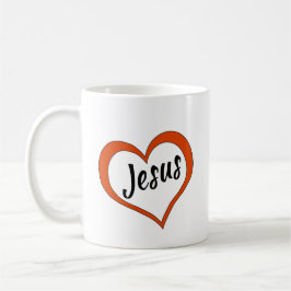 Kaffe Mugg Heart med Jesus