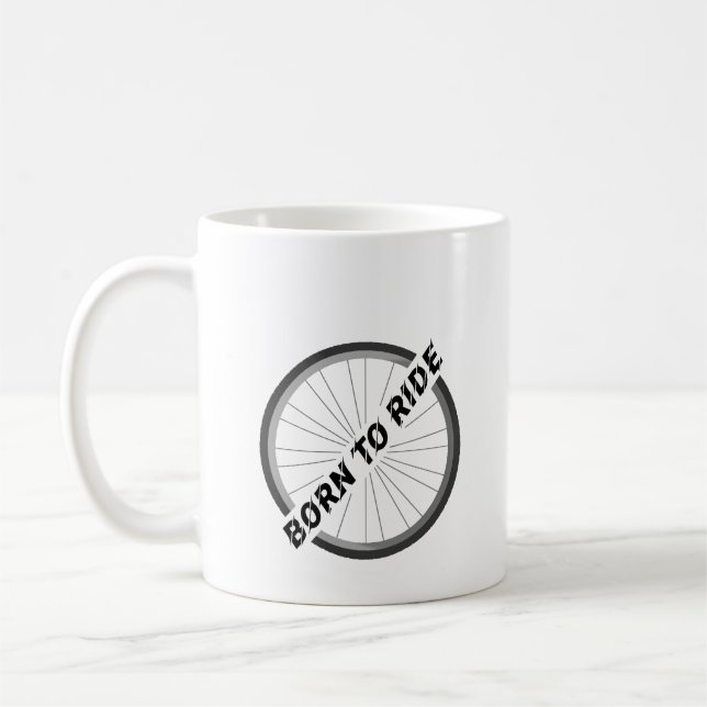 Kaffe Mugg, hjulkonstruktion från "född till riden Kaffemugg (Vänster)