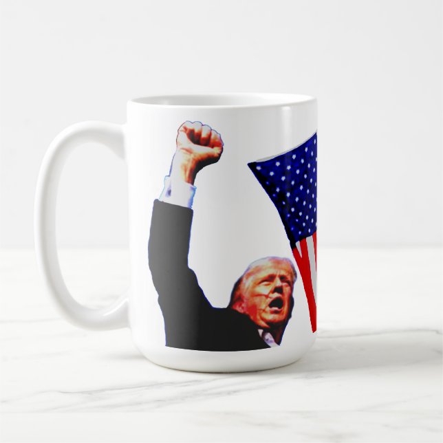 Kaffe mugg i Trump-KAMP (Vänster)