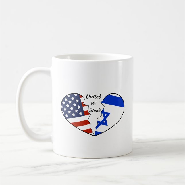 Kaffe Mugg: Israel och Förenta staterna Kaffemugg (Vänster)