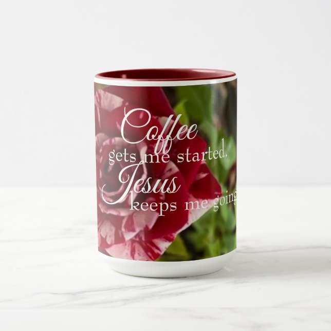 Kaffe Mugg - kaffe och Jesus (Center)
