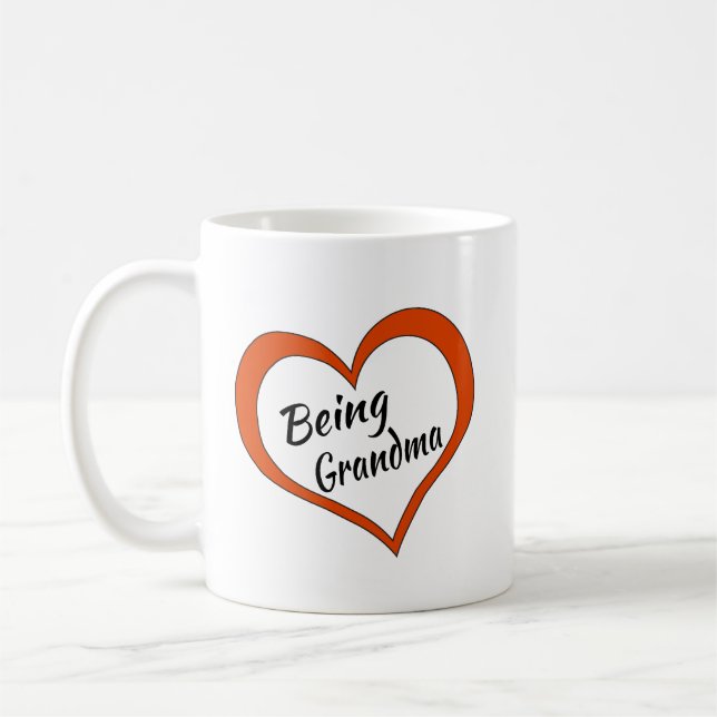Kaffe Mugg Kärlek Varmmormor (Vänster)