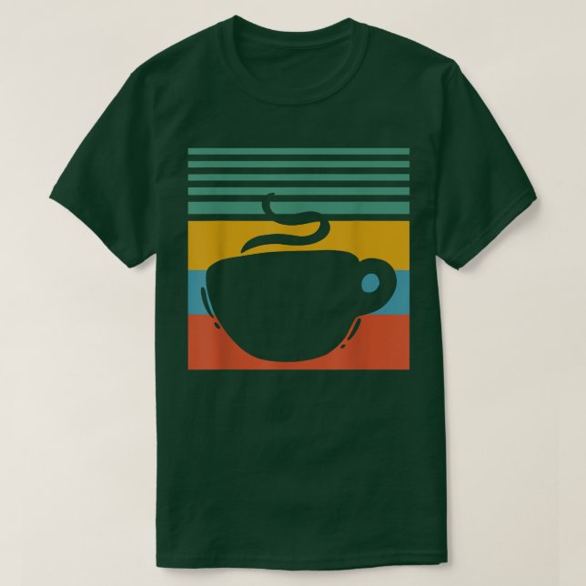 Kaffe mugg kopp i kaffeåterkredit t shirt (Design framsida)