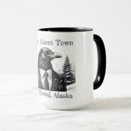 Kaffe mugg, korpen Om stan - Anpassa stad Mugg