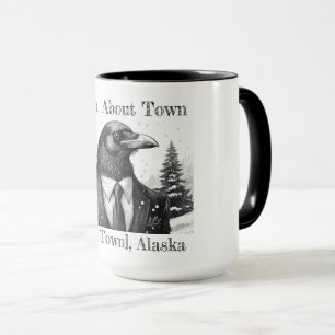 Kaffe mugg, korpen Om stan - Anpassa stad Mugg