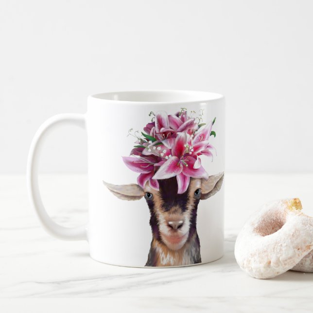 Kaffe Mugg Lily och Goat (Med munk)