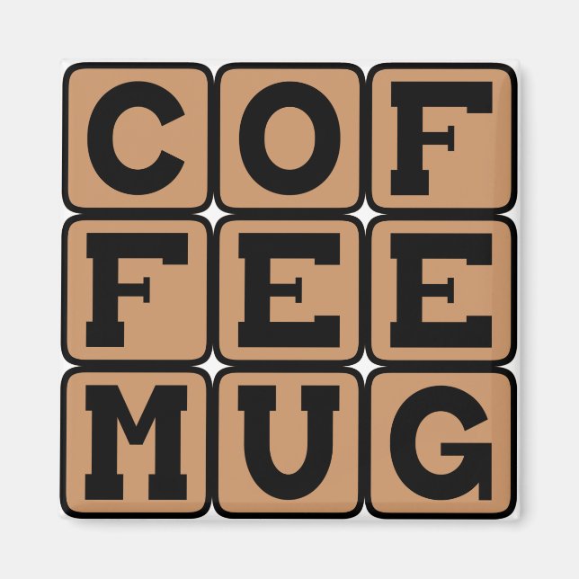 Kaffe Mugg Magnet (Framsidan)