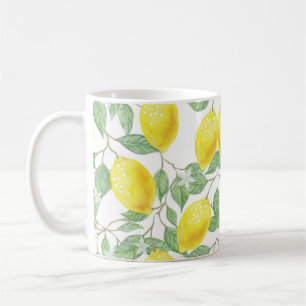 Kaffe Mugg med artiskt Designat citronvin