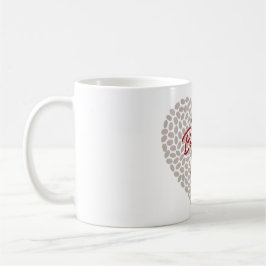 Kaffe mugg med att säga "du bönar världen för mig"