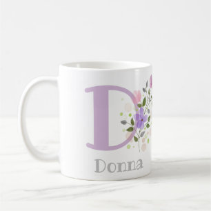 Kaffe Mugg med Blommigt Dekoration