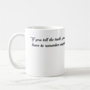 Kaffe Mugg med citat om Truth by Mark Twain