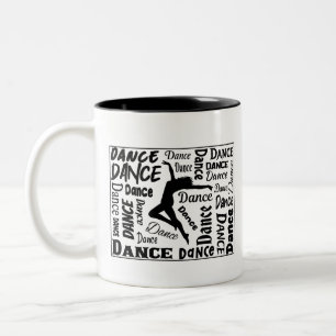 Kaffe mugg med Dance-design på den. Du kommer att
