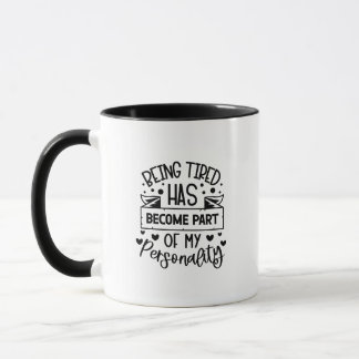 Kaffe Mugg med en fet citat - Dubbla vid sidan