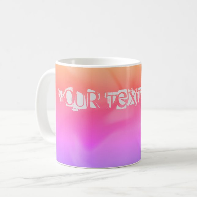 Kaffe mugg med färglöst slam (Framsida vänster)