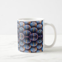 Kaffe Mugg med Futuristiska Honeycomb Image