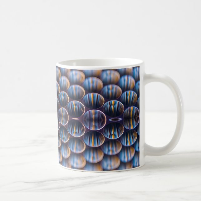 Kaffe Mugg med Futuristiska Honeycomb Image (Höger)