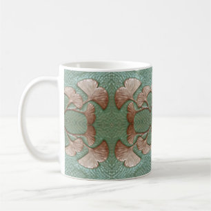 Kaffe Mugg med Gingko löv design