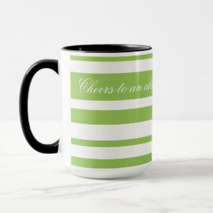 Kaffe Mugg med Grönt Rand