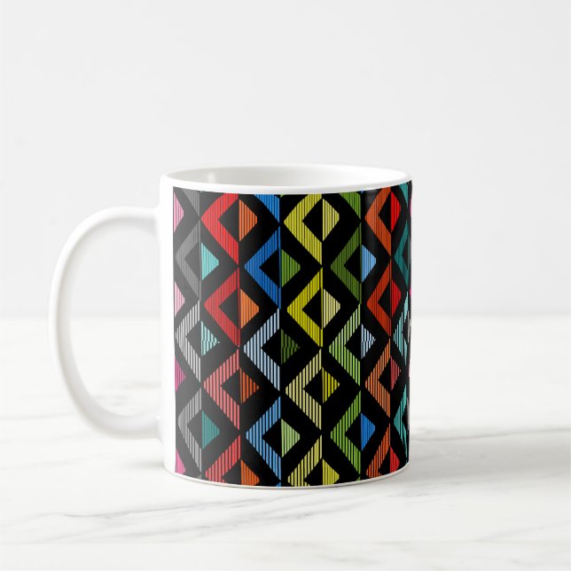 Kaffe Mugg med halvdiamanter (Vänster)