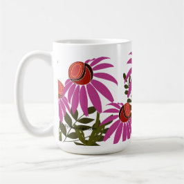 Kaffe mugg med kägelblomma