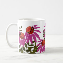 Kaffe mugg med kägelblomma