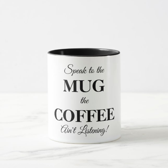 Kaffe Mugg med lustigt meddelande (Center)