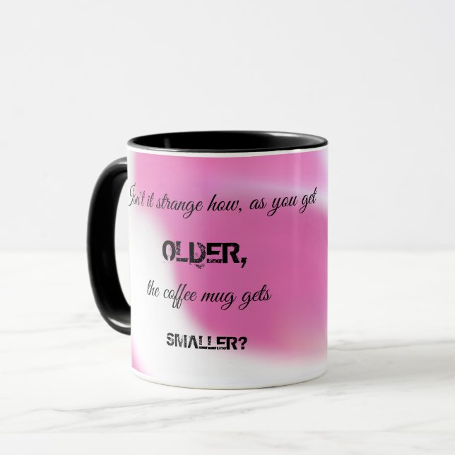 Kaffe Mugg med lustigt meddelande (Framsida vänster)