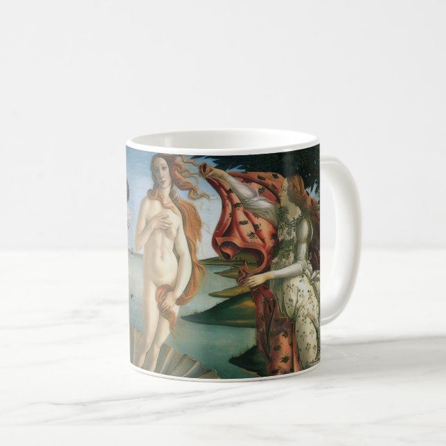 Kaffe mugg med målning av Botticellis Venus (Framsida höger)